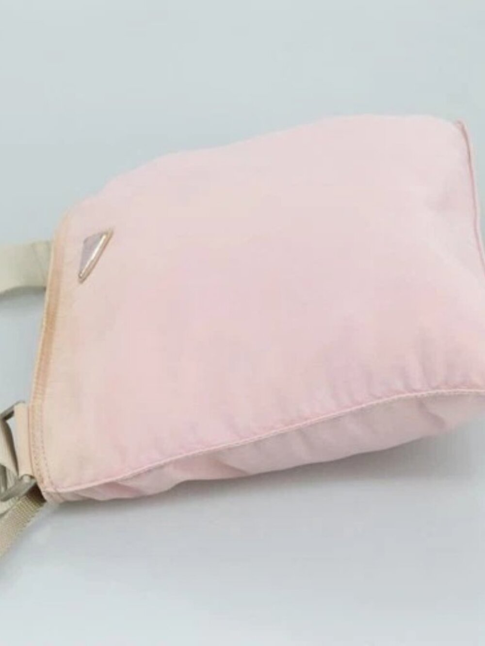PRADA Shoulder Bag Nylon Pink Silver Auth ki5274 - Picture 4 of 16